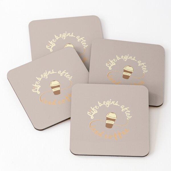 Item preview, Life begins after iced coffee designed and sold by PalinoColour.