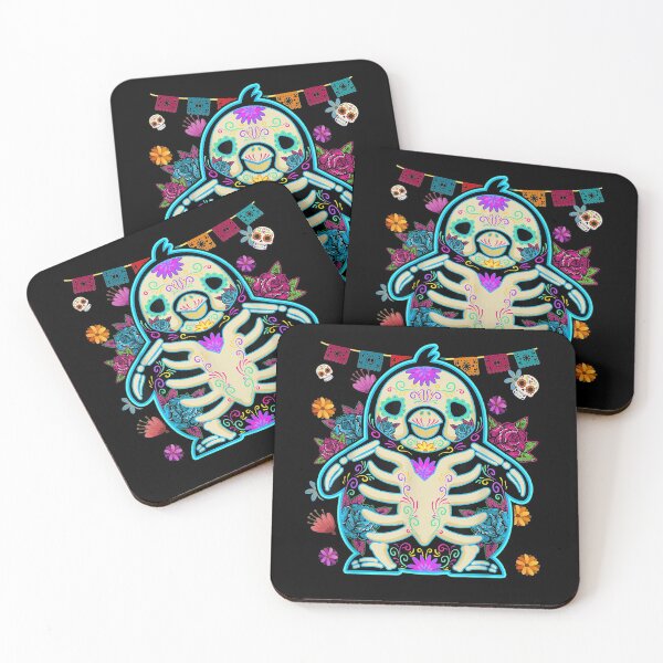 Item preview, Sugar Skull Mexican Penguin Bone Halloween Day Of The Dead designed and sold by patsa4.
