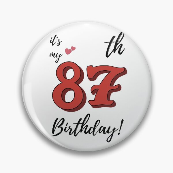 Item preview, It's My 87th Birthday quote designed and sold by WayneTower.