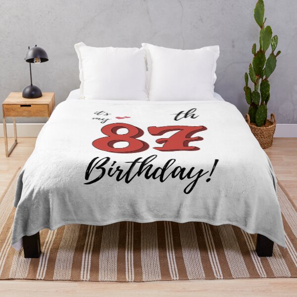 Item preview, It's My 87th Birthday quote designed and sold by WayneTower.