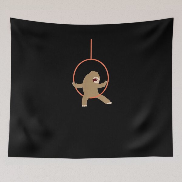 Item preview, Aerial Hoop Sloth Aerialist Acrobat designed and sold by nancyholly.