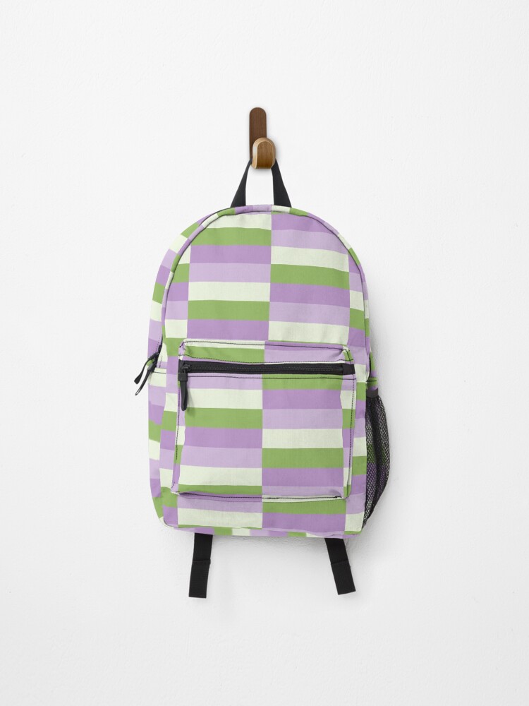 Thumbnail 1 of 3, Backpack, Lilac Flurry Mix Solid Color designed and sold by WayneTower.