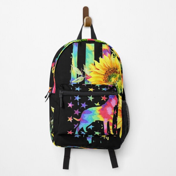 Item preview, Bull Mastiff Dog Tie Dye American Flag And Sunflower designed and sold by vivanbess.