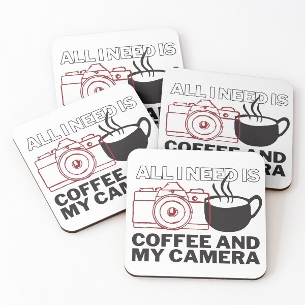 Item preview, All I Need is Coffee and My Camera designed and sold by mareabello.