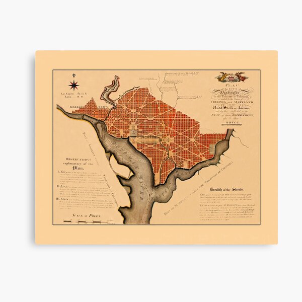 Item preview, Map Of Washington 1792 designed and sold by mollyfare.