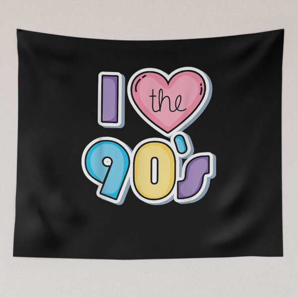 Item preview, Vintage I Love 90s Retro Look I Heart Nineties Party Gift designed and sold by vivanbess.