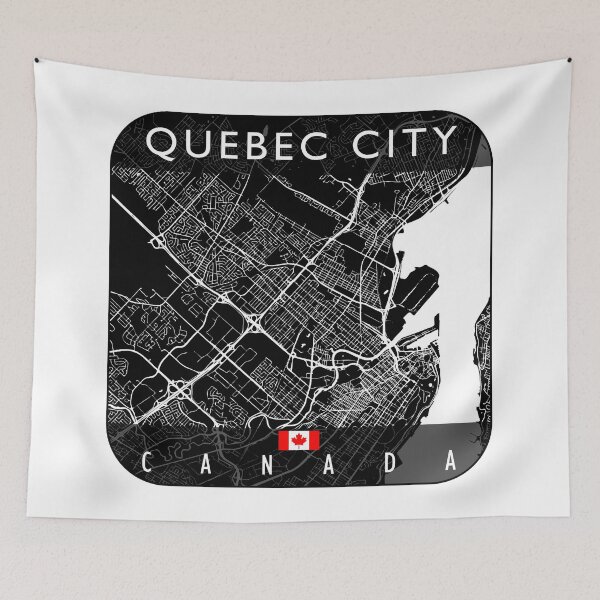 Item preview, QUEBEC CITY MAP CANADA designed and sold by hatimelhag.
