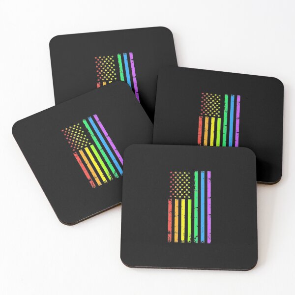 Item preview, Rainbow American Flag Lgbt Gay Pride designed and sold by frischmanjose.