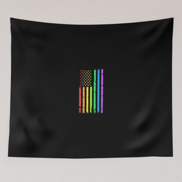 Item preview, Rainbow American Flag Lgbt Gay Pride designed and sold by frischmanjose.