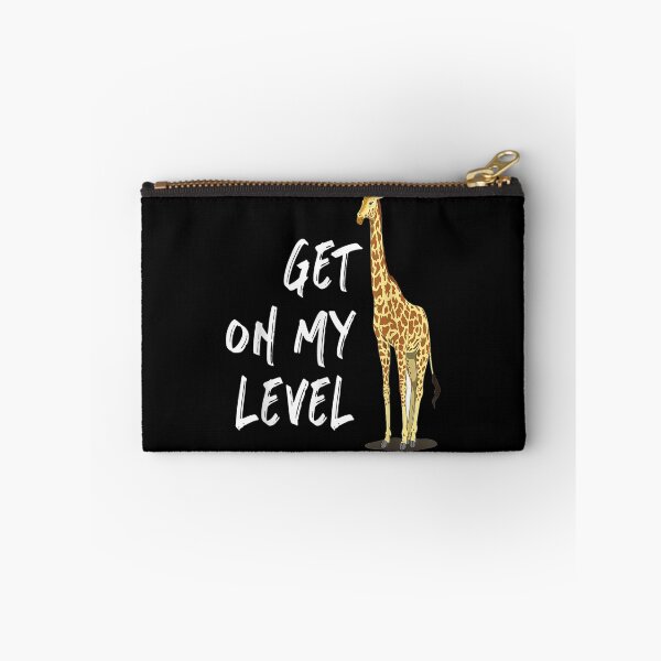 Item preview, Get On My Level Cool Drawing Print Giraffe designed and sold by vivanbess.