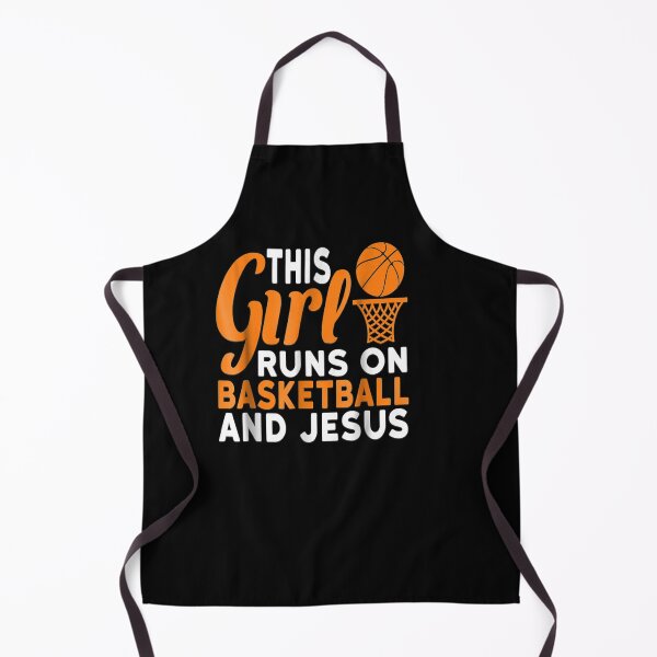 Item preview, This Girl Runs On Basketball And Jesus Graphic designed and sold by vivanbess.