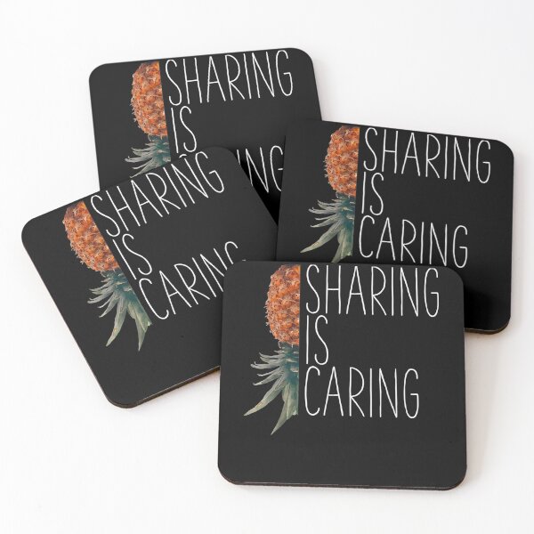 Item preview, Upside Down Pineapple Swingers Party Sharing Caring designed and sold by vivanbess.