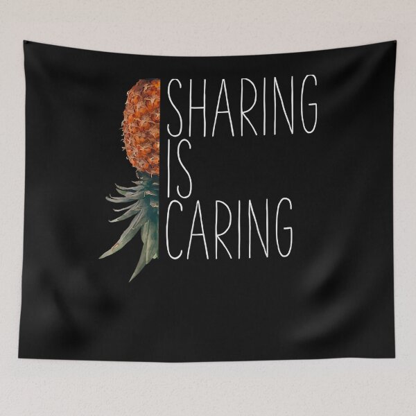 Item preview, Upside Down Pineapple Swingers Party Sharing Caring designed and sold by vivanbess.
