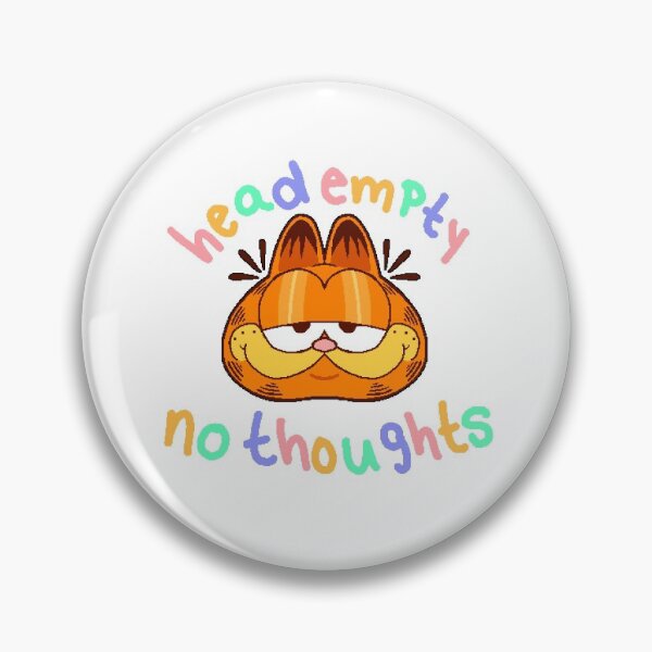 Item preview, head empty no thoughts garfield designed and sold by peachberrymilk.