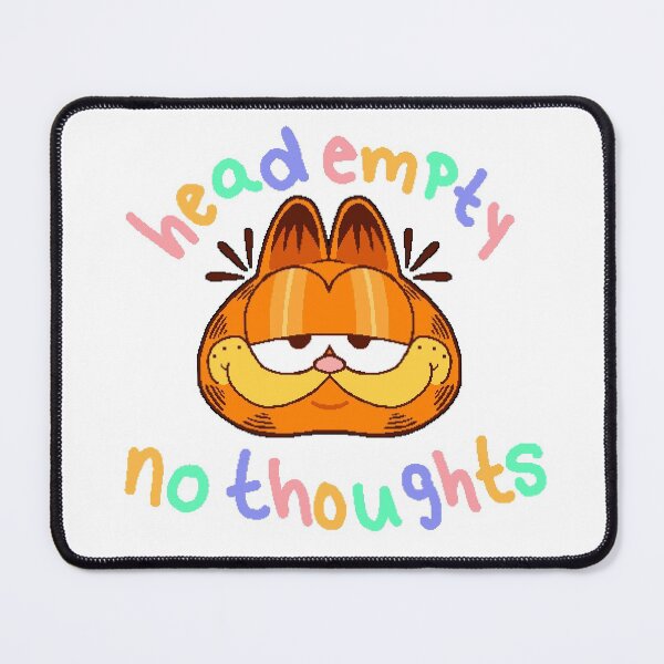 Item preview, head empty no thoughts garfield designed and sold by peachberrymilk.