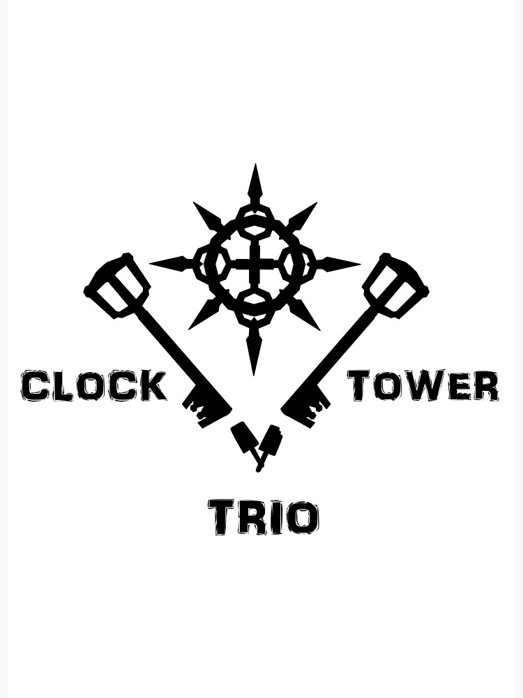 "KH Clock Tower Trio" Poster for Sale by roguehearts Redbubble