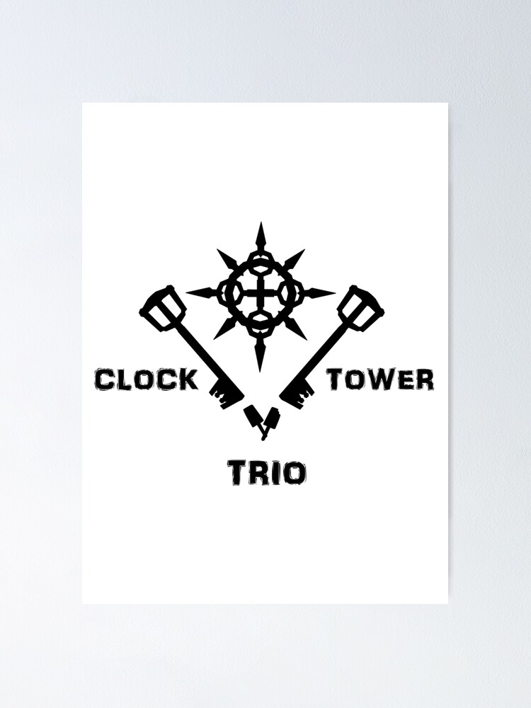 "KH Clock Tower Trio" Poster for Sale by roguehearts Redbubble