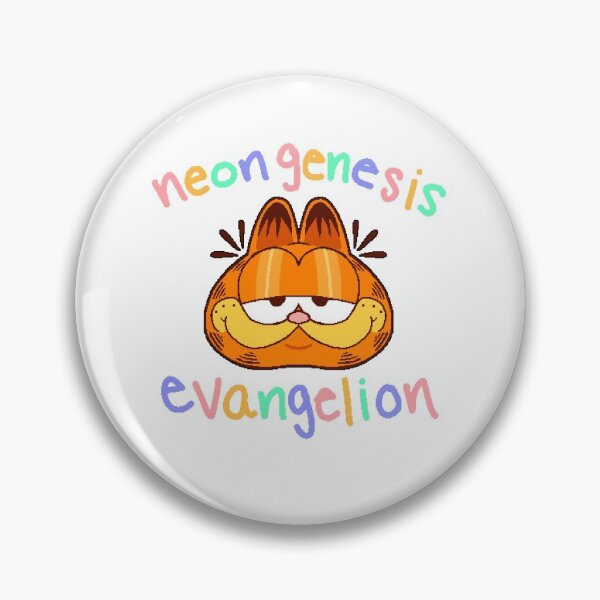 Item preview, neon genesis evangelion garfield designed and sold by peachberrymilk.