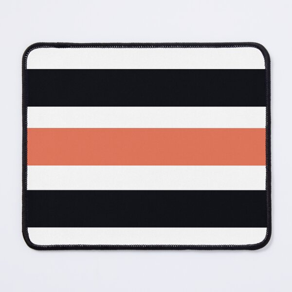 Item preview, Pretty orange French stripes pattern designed and sold by Tanuja Sharma.