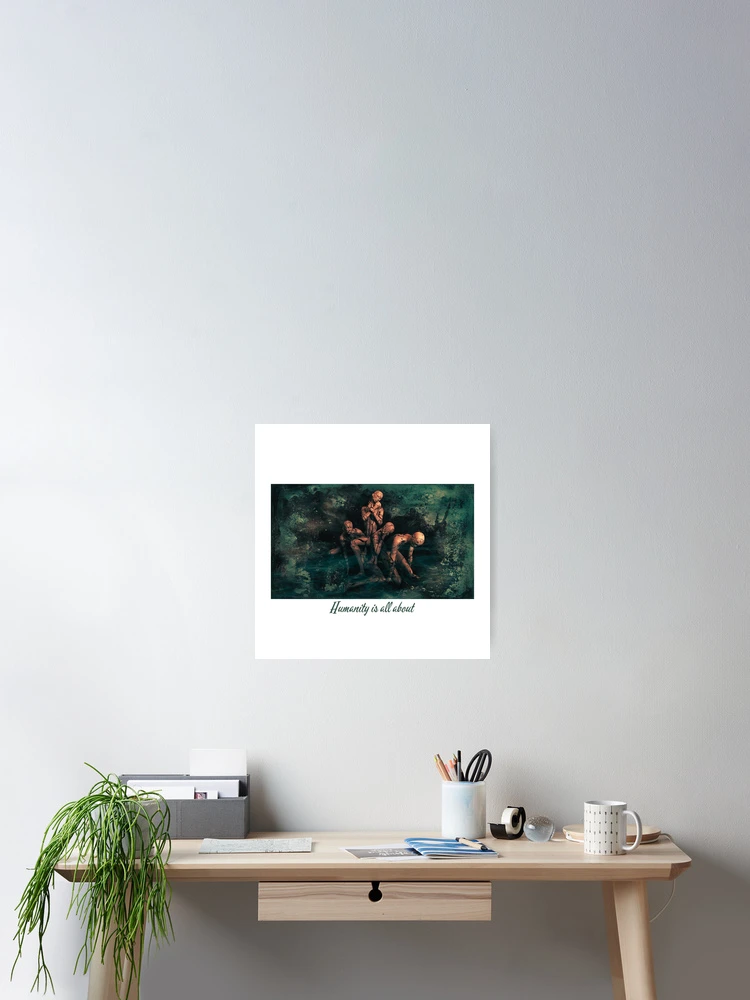 Thumbnail 2 of 3, Poster, Humanity designed and sold by Rondeboy.