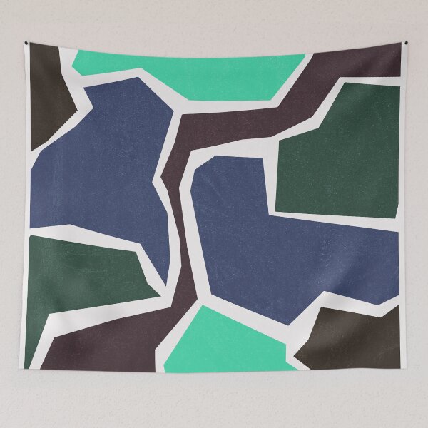 Item preview, Geometric Abstract Fractured Blocks In-Home Camo 7 designed and sold by MaryJaneRC.