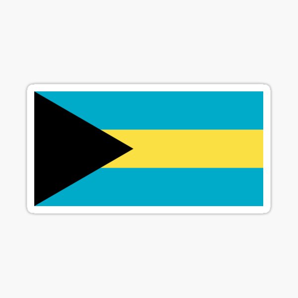 Bahamas Flag Sticker For Sale By States Redbubble