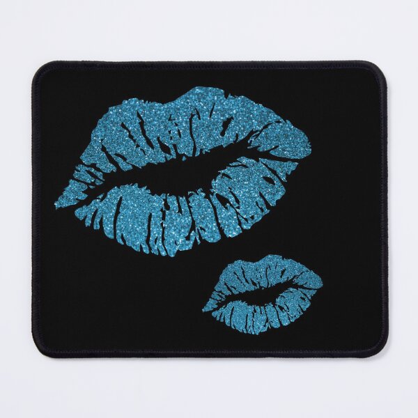Item preview, Blue Ki ss Lips designed and sold by atroffire.
