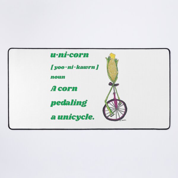 Item preview, Unicorn: A Corn Pedaling a Unicycle with Definition  designed and sold by AliCatOriginals.