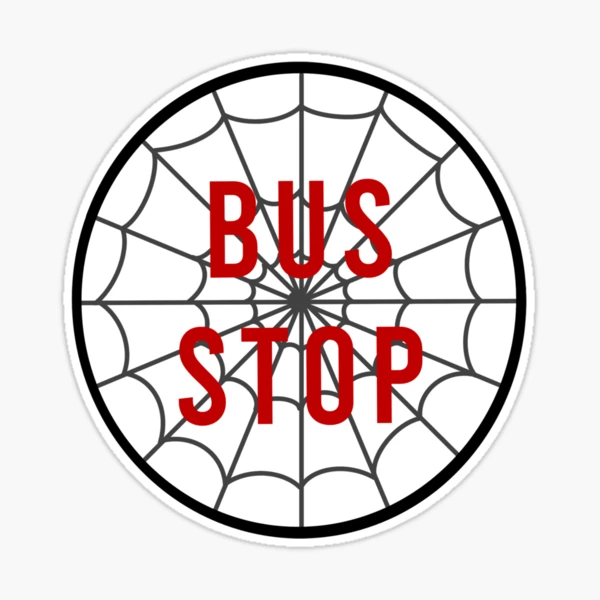 halloween bus stop | Sticker