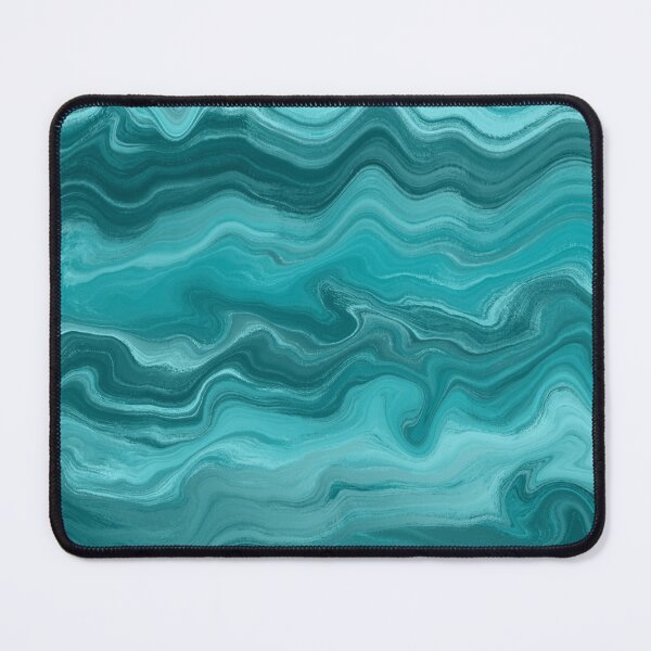 Artikelvorschau, Liquid Marble Abstract Teal Psychedelic entworfen und verkauft von fashopera.
