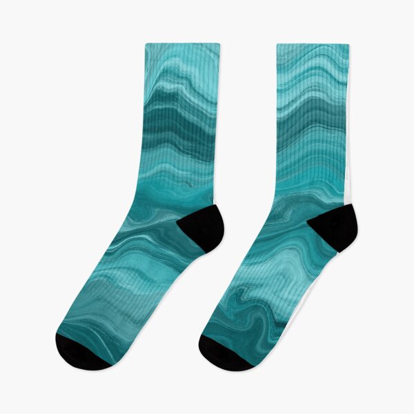 Artikelvorschau, Liquid Marble Abstract Teal Psychedelic entworfen und verkauft von fashopera.