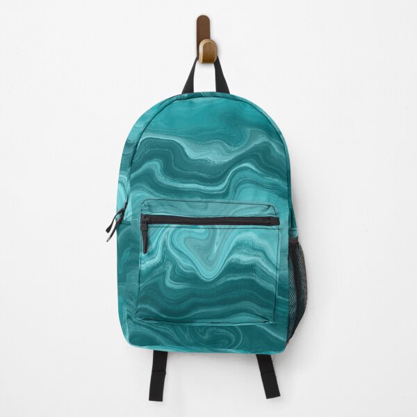 Artikelvorschau, Liquid Marble Abstract Teal Psychedelic entworfen und verkauft von fashopera.