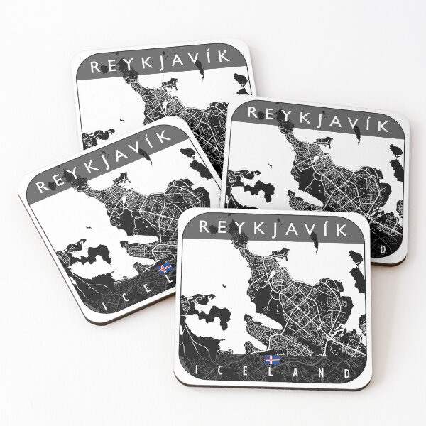 Item preview, REYKJAVIK MAP ICELAND designed and sold by hatimelhag.