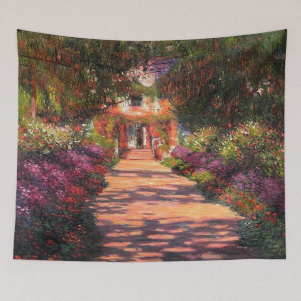 Item preview, Claude Monet's Pathway in Monet's Garden at Giverny designed and sold by mosfunky.