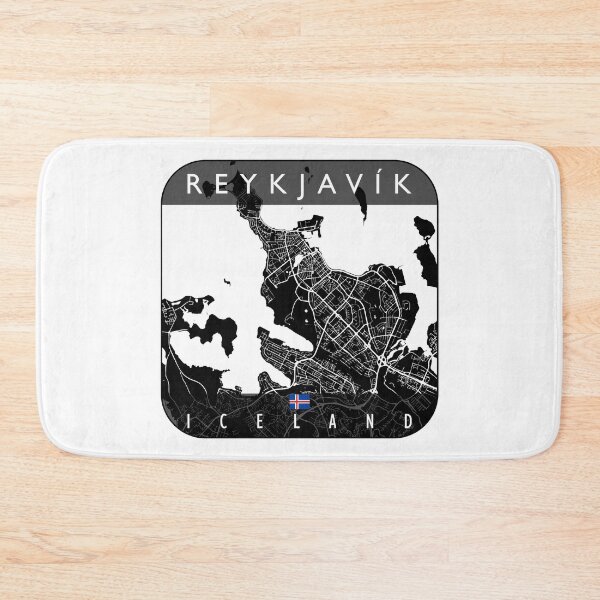 Item preview, REYKJAVIK MAP ICELAND designed and sold by hatimelhag.