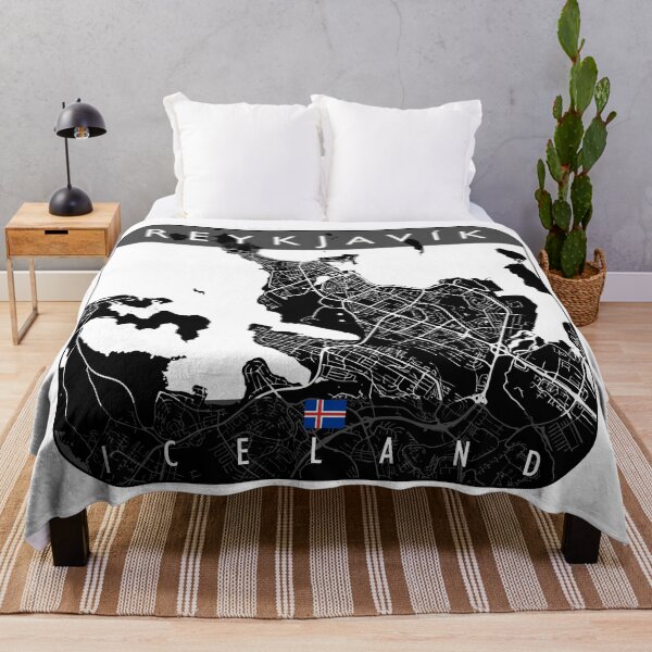 Item preview, REYKJAVIK MAP ICELAND designed and sold by hatimelhag.