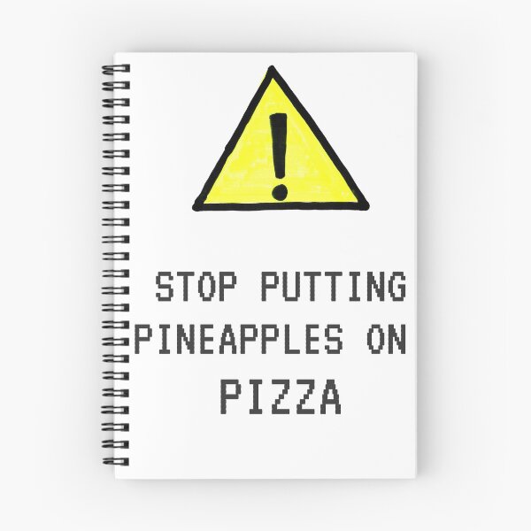 Item preview, Stop putting pineapple on pizza designed and sold by Curlyredflowers.