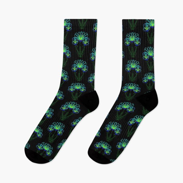 Item preview, Flower. Neon blues designed and sold by Rytespot.