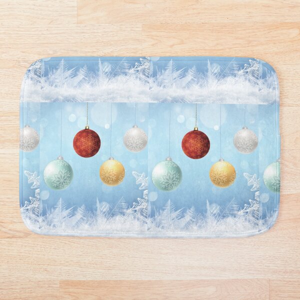 Item preview, Christmas Snowflakes And Baubles Pattern designed and sold by morara.