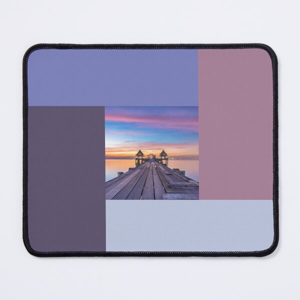Item preview, Dusty Pink Blue Lake Landscape designed and sold by Designs24U.