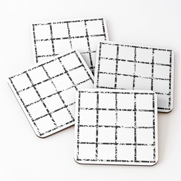 Item preview, Artful Stripes in Black and White Grid Pattern designed and sold by Duncan Bullock.