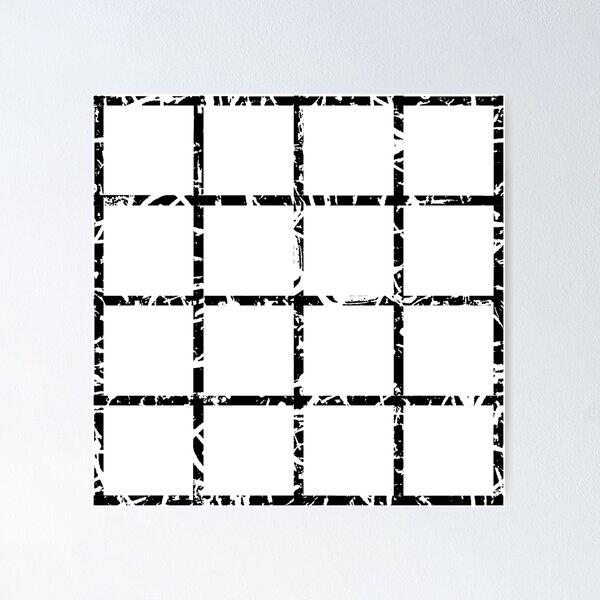 Item preview, Artful Stripes in Black and White Grid Pattern designed and sold by Duncan Bullock.