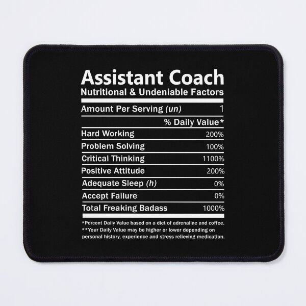 Item preview, Assistant Coach T Shirt - Nutritional and Undeniable Factors Gift Item Tee designed and sold by heaneyrowe.