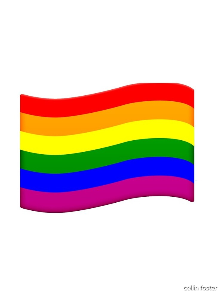 gay flag emoji transparebt