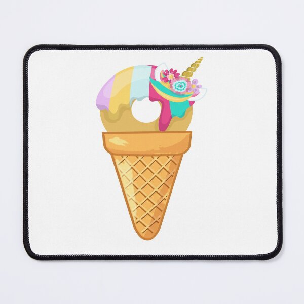 Item preview, THE ENTIRE SWEET FOOD COLLECTION - UNICORN DONUT ICE CREAM - funny ice cream designs designed and sold by Iskybibblle.