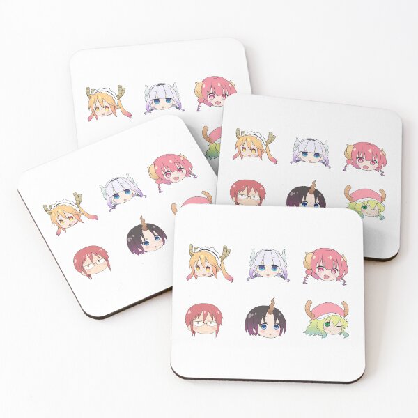 Item preview, Miss Kobayashi's Dragon Maid Chibi Heads designed and sold by ChibiCheems.