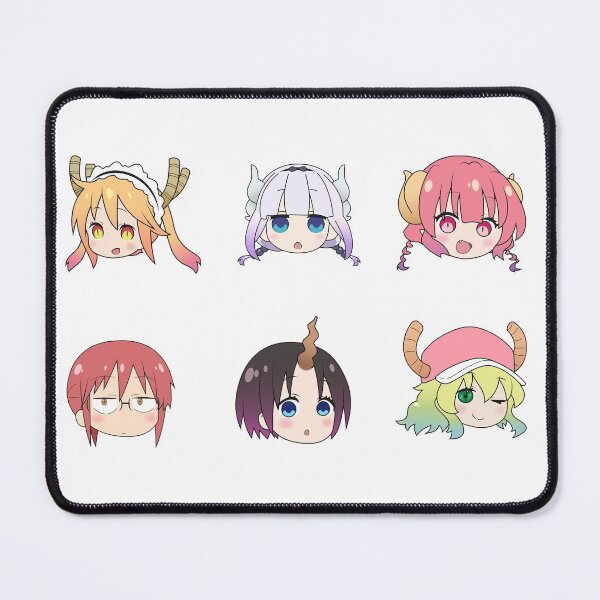 Item preview, Miss Kobayashi's Dragon Maid Chibi Heads designed and sold by ChibiCheems.