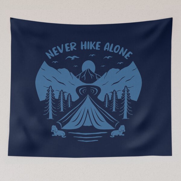 Item preview, Never Hike alone designed and sold by REApparelCo.