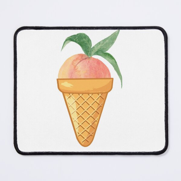 Item preview, THE ENTIRE FRUIT COLLECTION -PEACH ICE CREAM - funny ice cream designs   designed and sold by Iskybibblle.