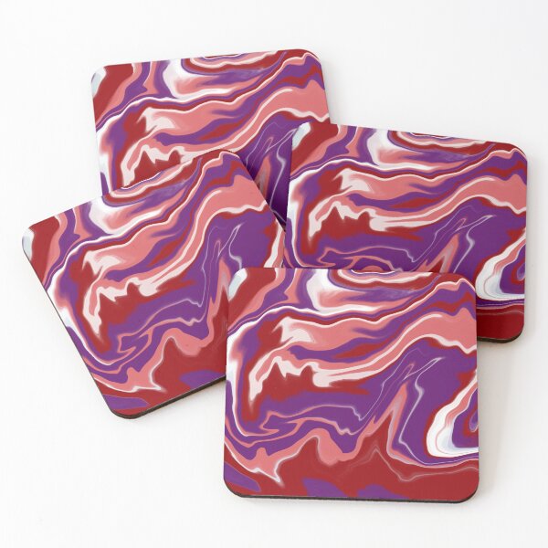 Item preview, Marble Pattern Red Purple Coral designed and sold by lesrubadesigns.